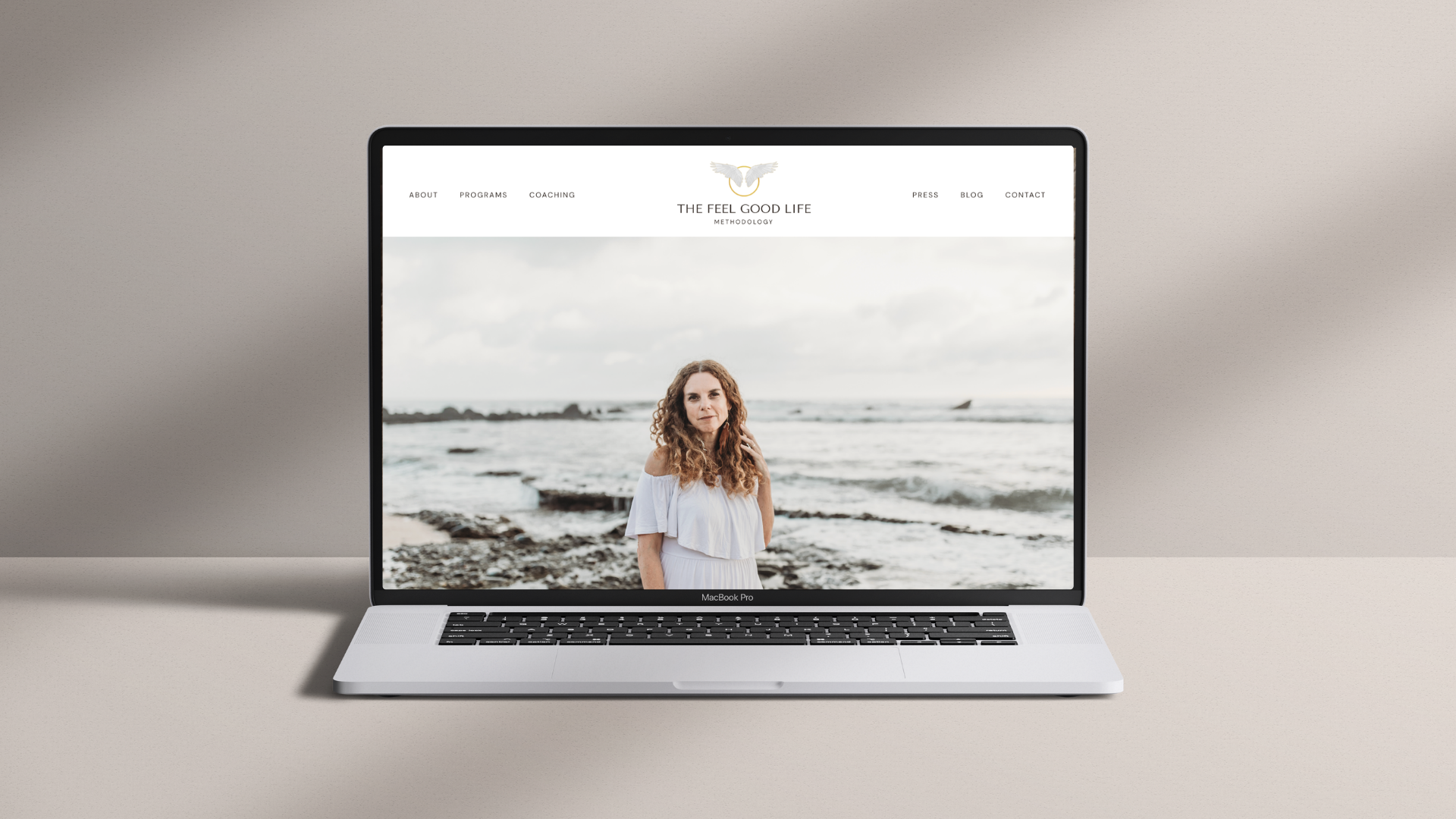 The Feel Good Life website design by Raya Slavin
