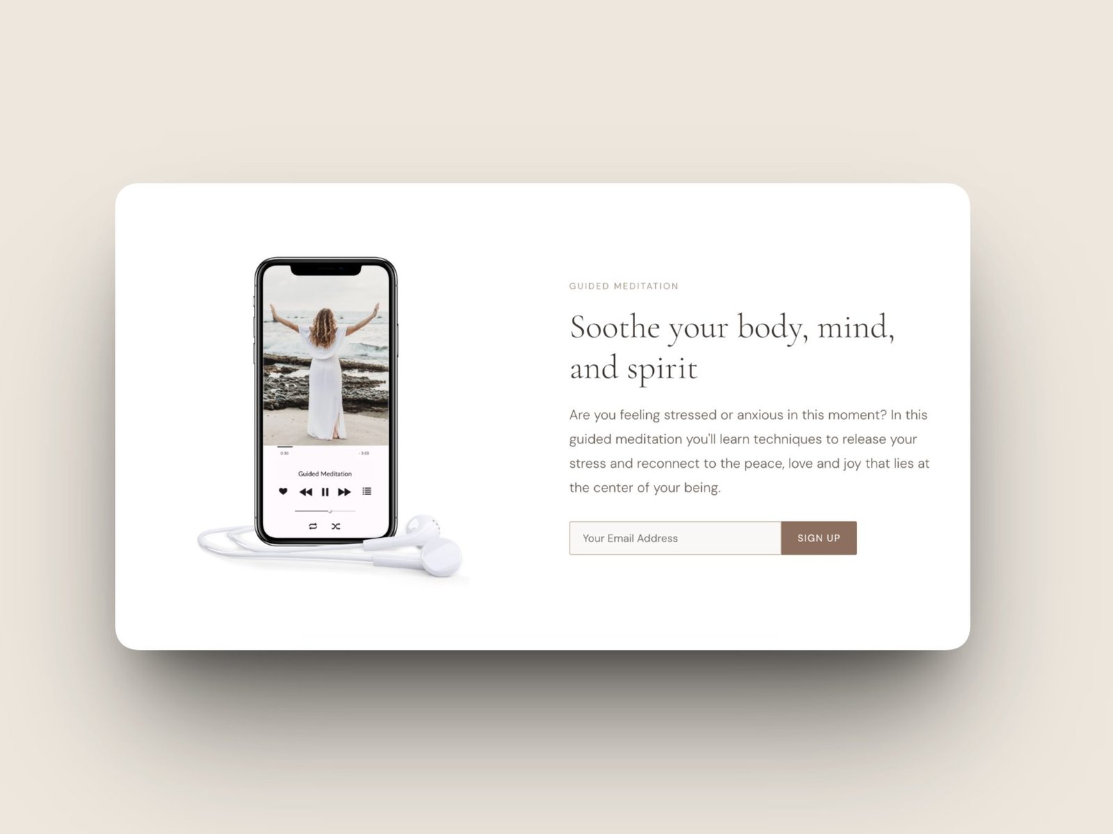 The Feel Good Life guided meditation section